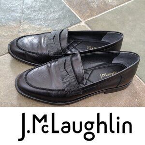 J.McLaughlin Black Leather Loafer Shoe